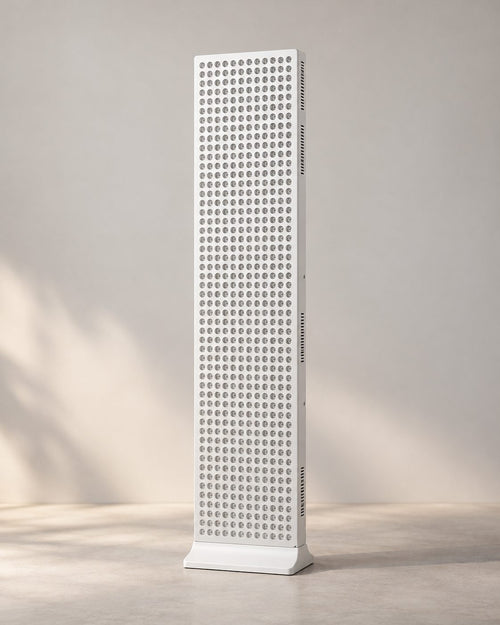 Rubrawell Full 153 cm full-height white red light panel, studio shot